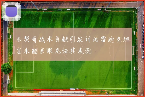 东契奇战术贡献引发讨论雷迪克坦言未能亲眼见证其表现